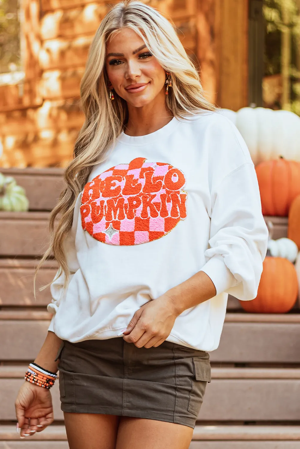 Threaded Pear Blair Halloween Pumpkin Patched Pullover Sweatshirt sold by Zulily product image thumbnail 3