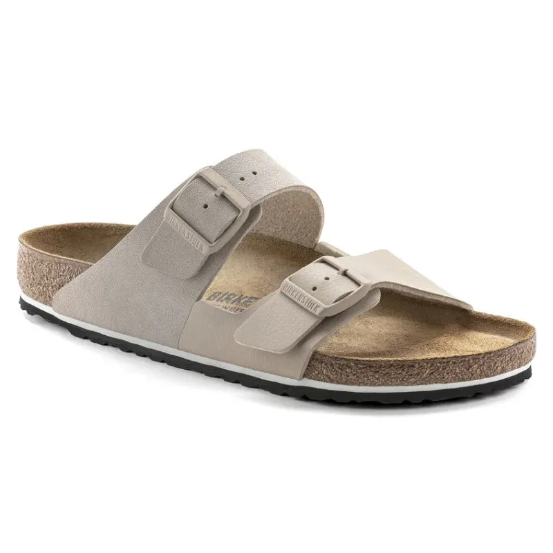 Birkenstock Arizona Split Birkibuc Birko-Flor Ice / SandCastle Sandals sold by Zulily