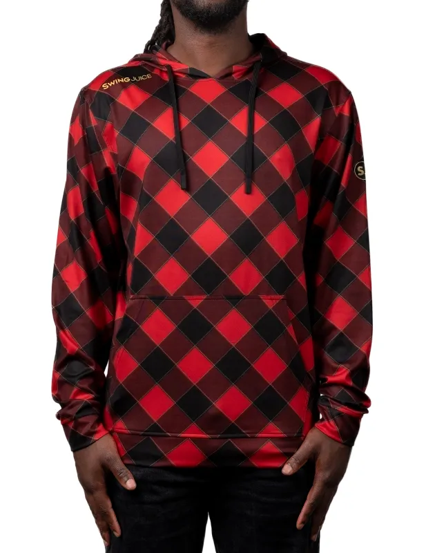 SwingJuice Golf Buffalo Check Men's Performance Hoodie sold by Zulily