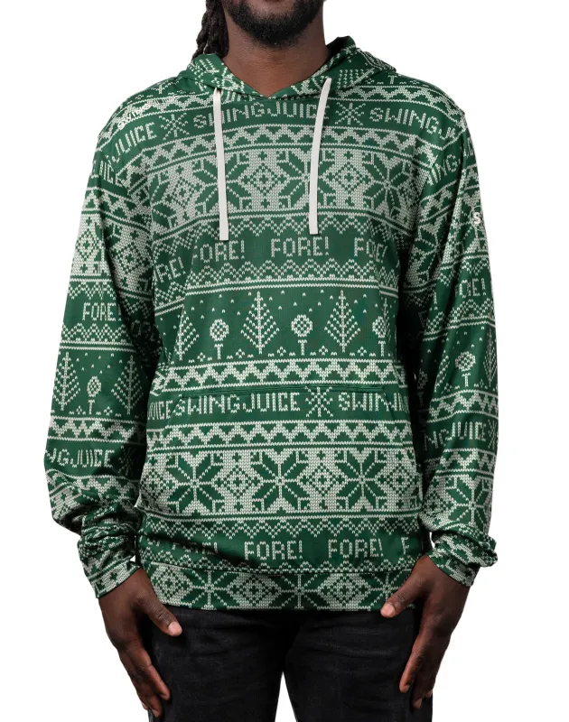SwingJuice Golf Fore Fairisle Men's Performance Hoodie sold by Zulily