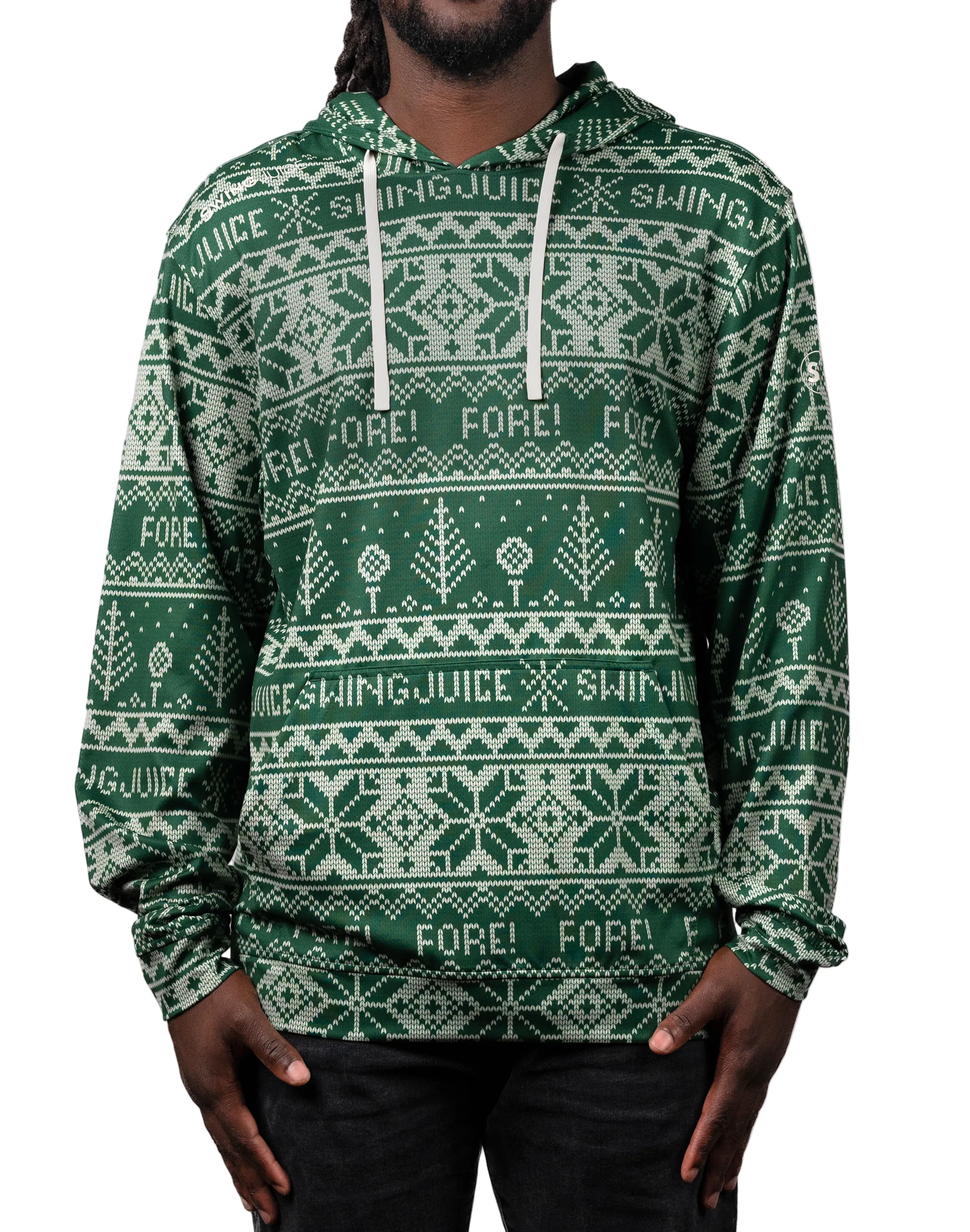 SwingJuice Golf Fore Fairisle Men's Performance Hoodie sold by Zulily