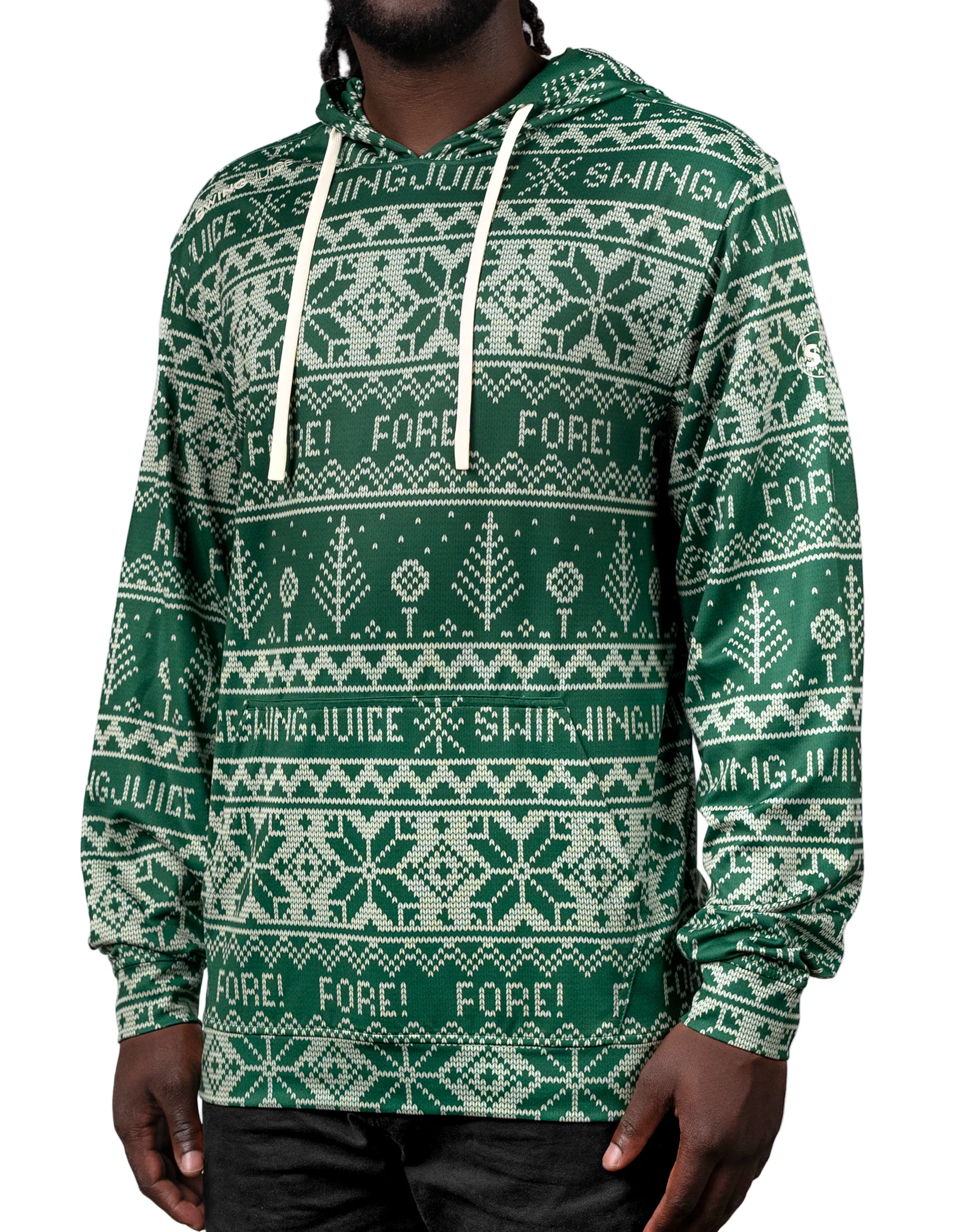 SwingJuice Golf Fore Fairisle Men's Performance Hoodie sold by Zulily product image thumbnail 2