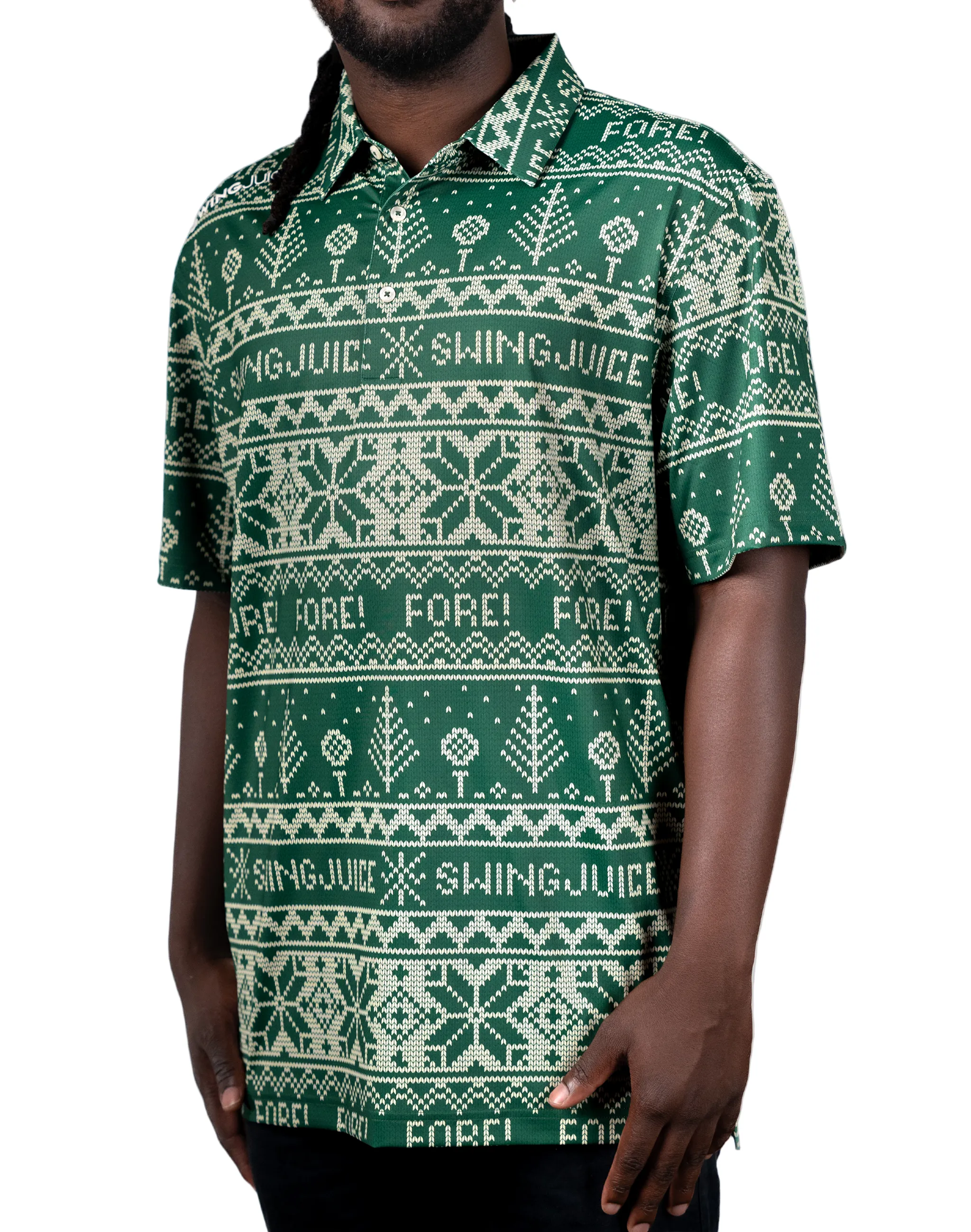 SwingJuice Golf Fore Fairisle Men's Polo sold by Zulily product image thumbnail 2