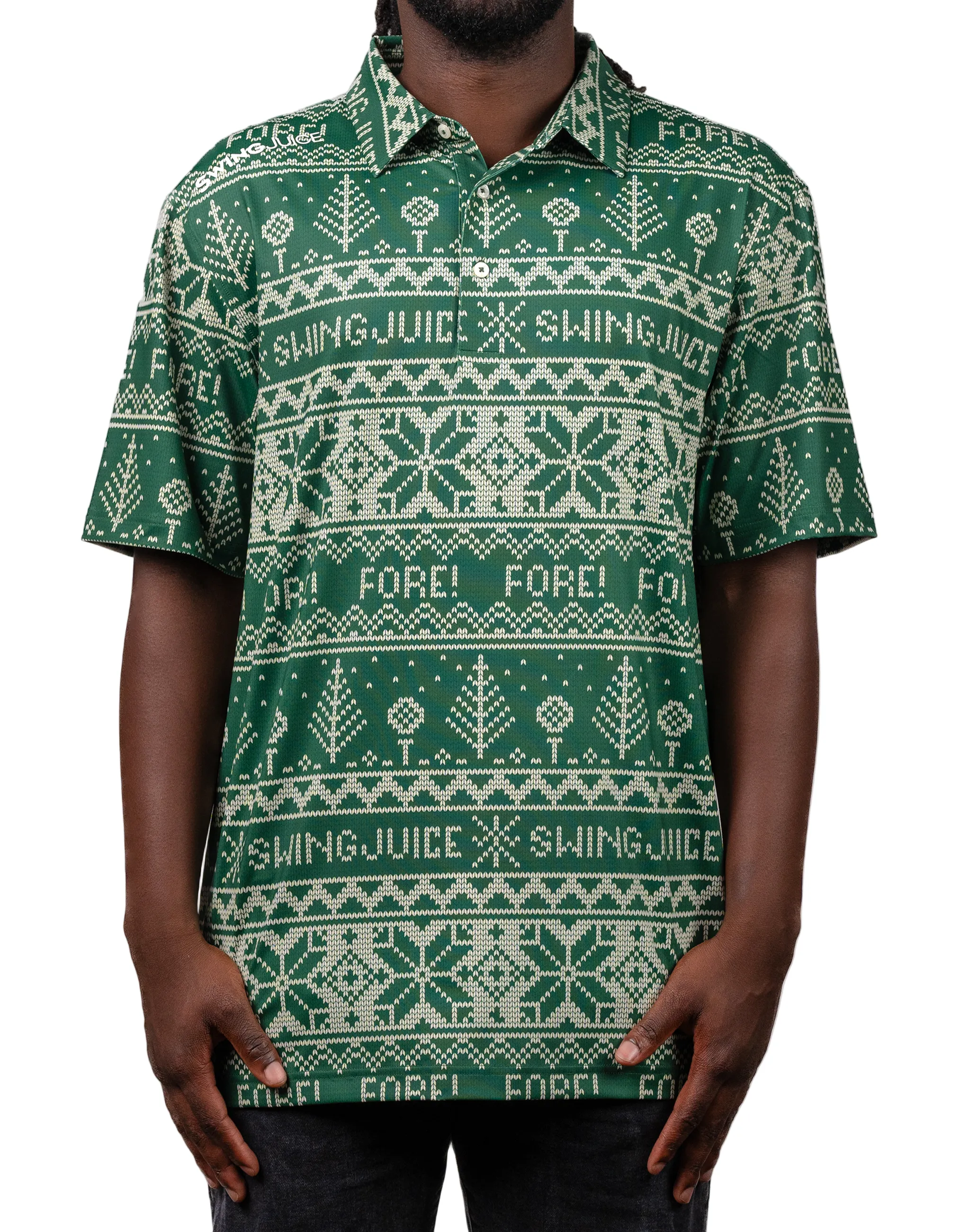 SwingJuice Golf Fore Fairisle Men's Polo sold by Zulily