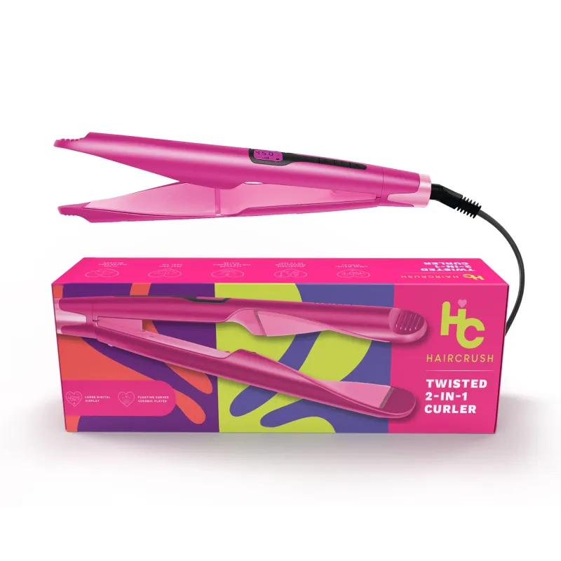 2-in-1 Twist Digital Curler & Straightener sold by Zulily