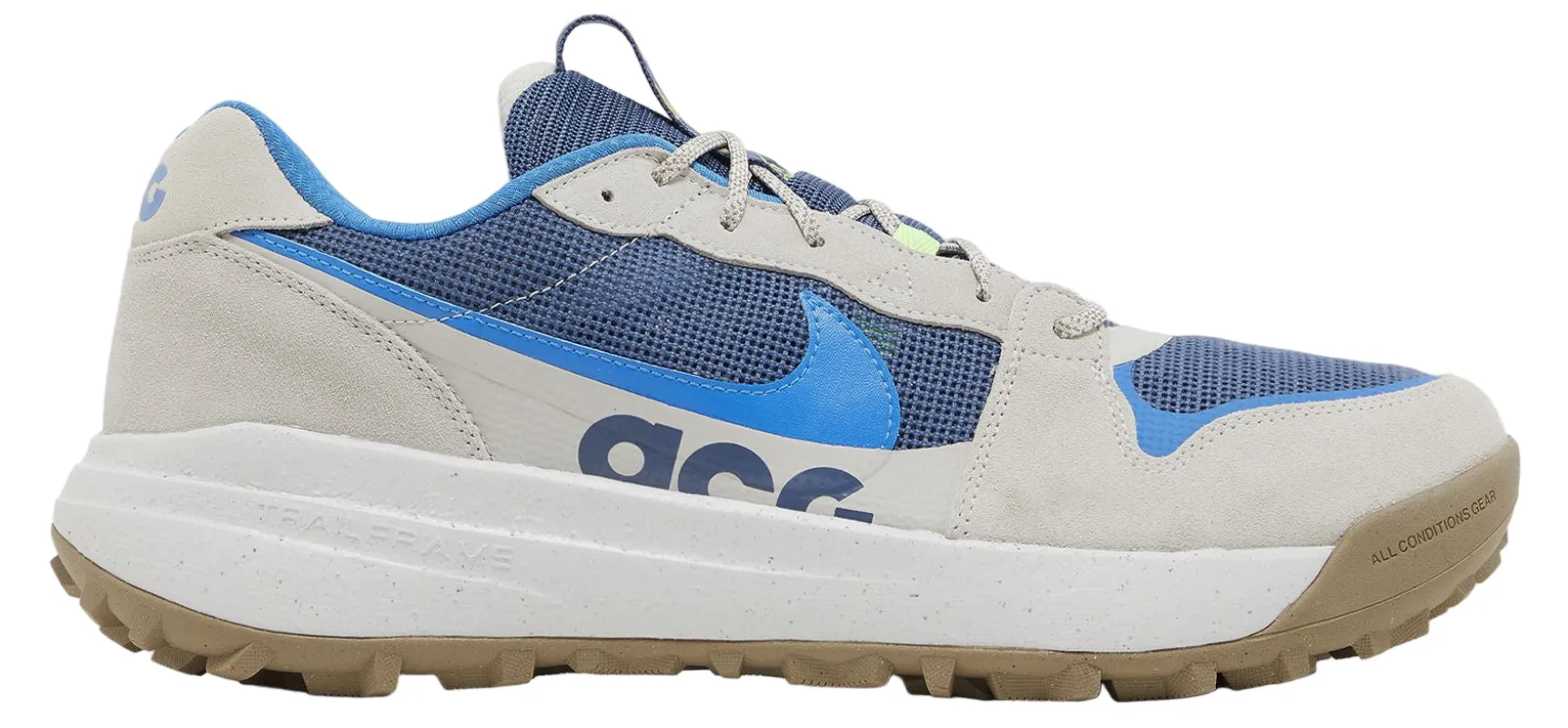 Nike Men's ACG Lowcate “Light Bone / Photo Blue” sold by Zulily