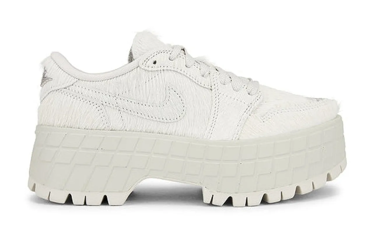 Nike Women's Air Jordan Retro 1 Low Brooklyn 'Light Bone Metallic Silver' made by Nike