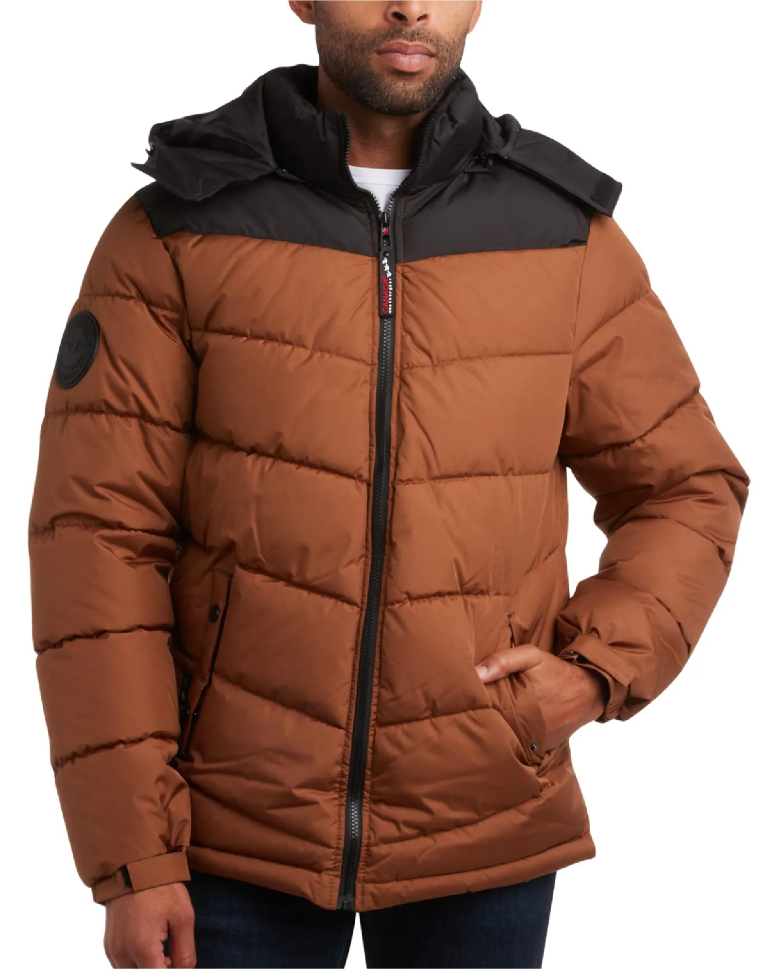 Canada Weather Gear Men's Heavyweight Insulated Quilted Outerwear Bubble Puffer Jacket sold by Zulily product image thumbnail 3