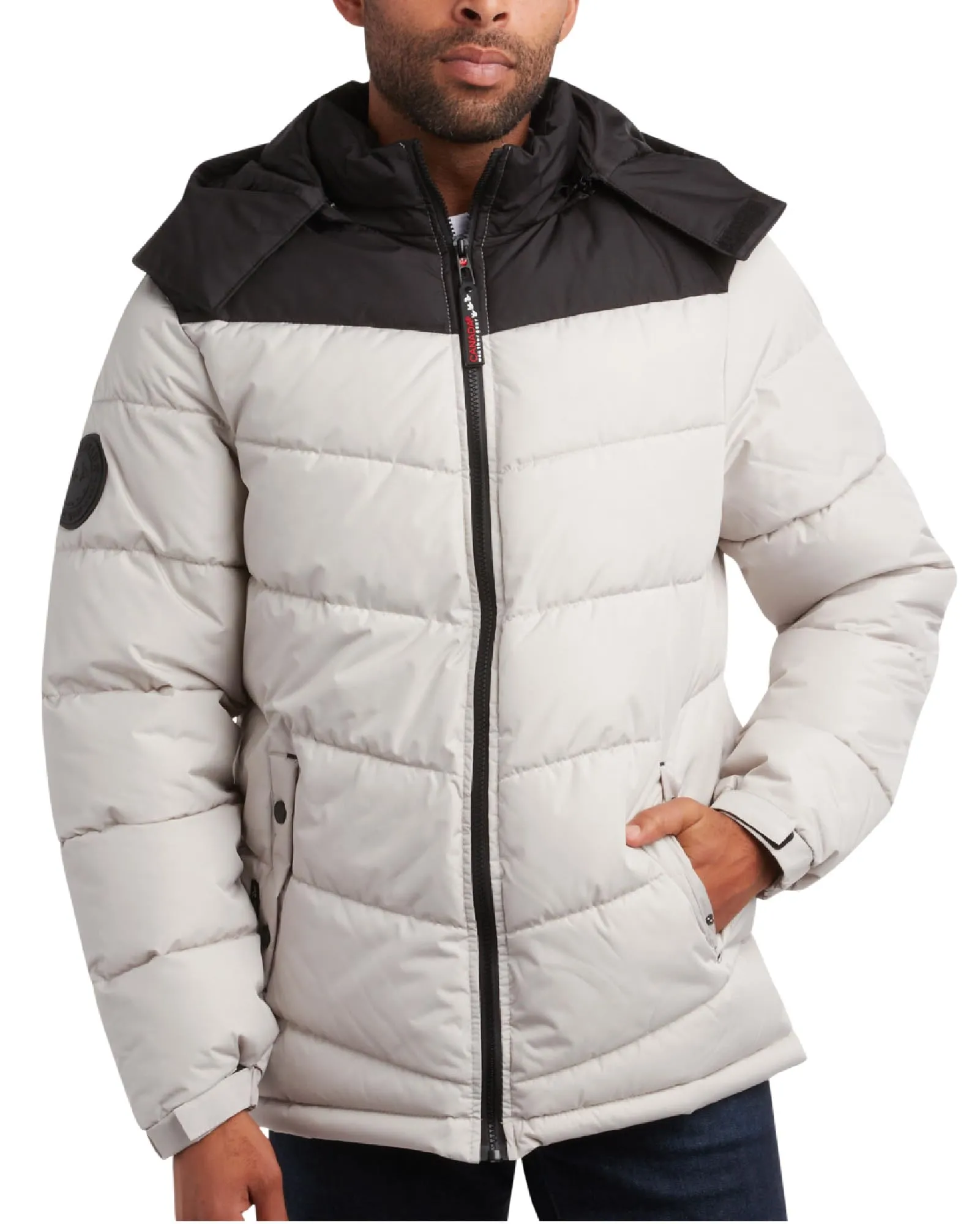 Canada Weather Gear Men's Heavyweight Insulated Quilted Outerwear Bubble Puffer Jacket sold by Zulily