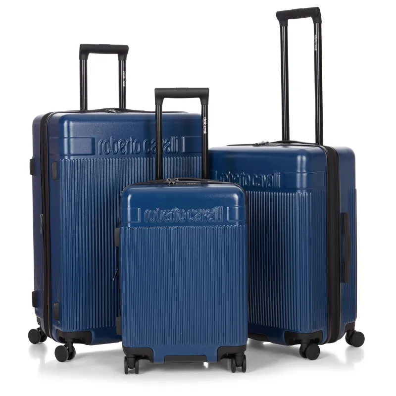 Roberto Cavalli 3 Piece Luggage Set with Expandable Hard Shell & 8 Spinner Wheels sold by Zulily