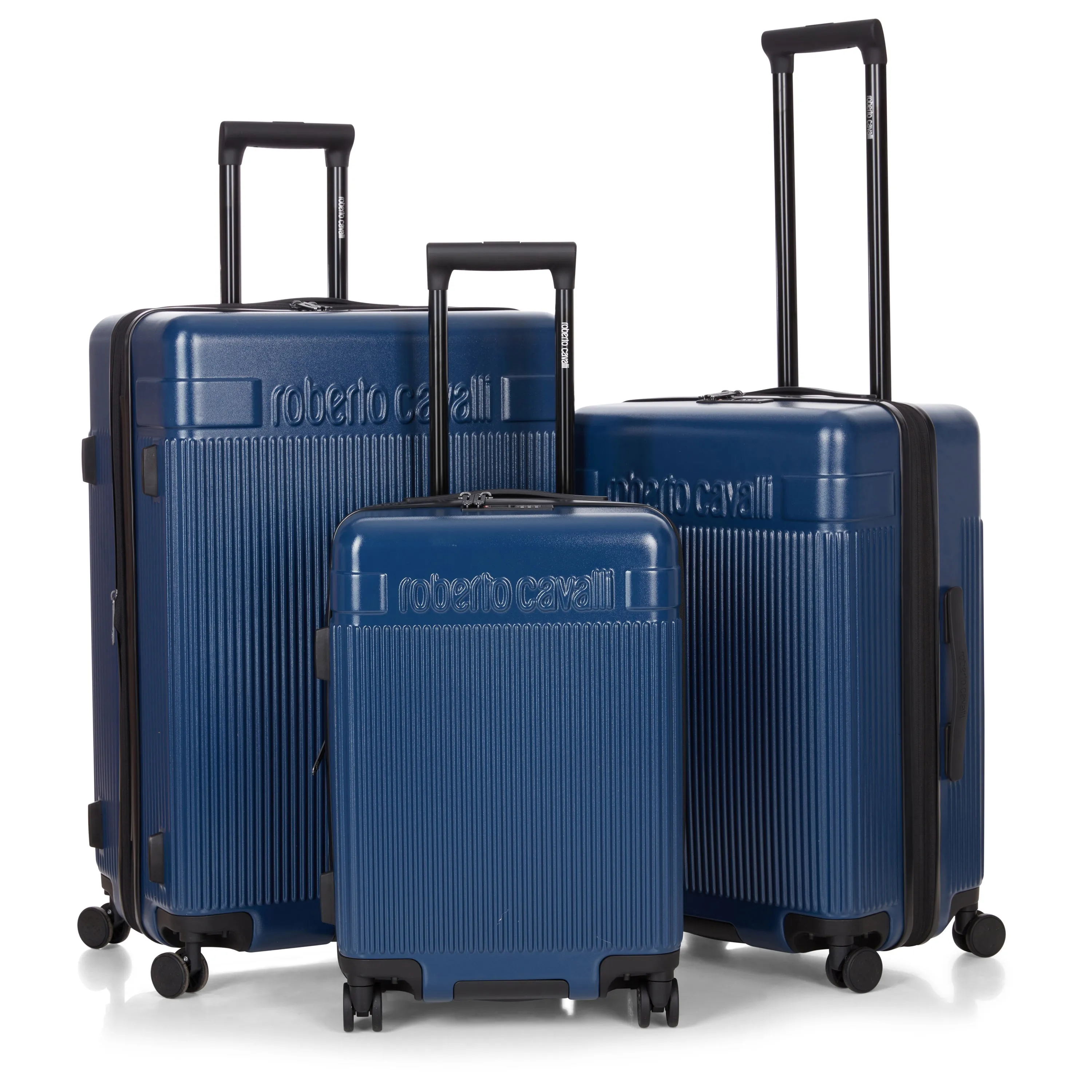 Roberto Cavalli 3 Piece Luggage Set with Expandable Hard Shell & 8 Spinner Wheels sold by Zulily