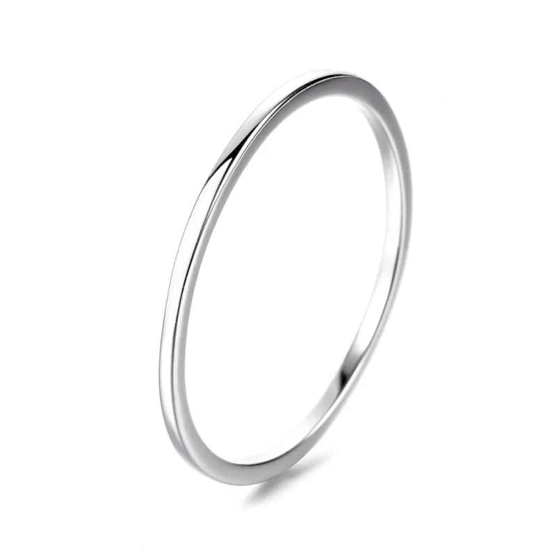 Amy and Annette Sterling Silver Thin Band Rings 6 sold by Zulily