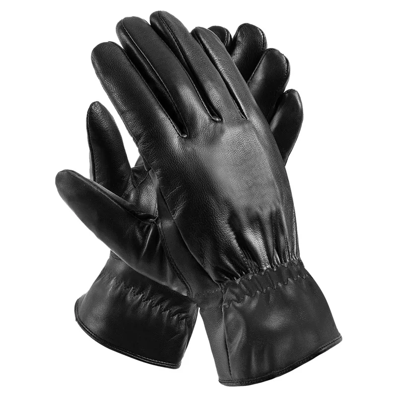 Fresh Fab Finds Unisex Leather Winter Warm Gloves Outdoor Windproof Soft Gloves Cycling Skiing Running Cold Winter Gloves sold by Zulily