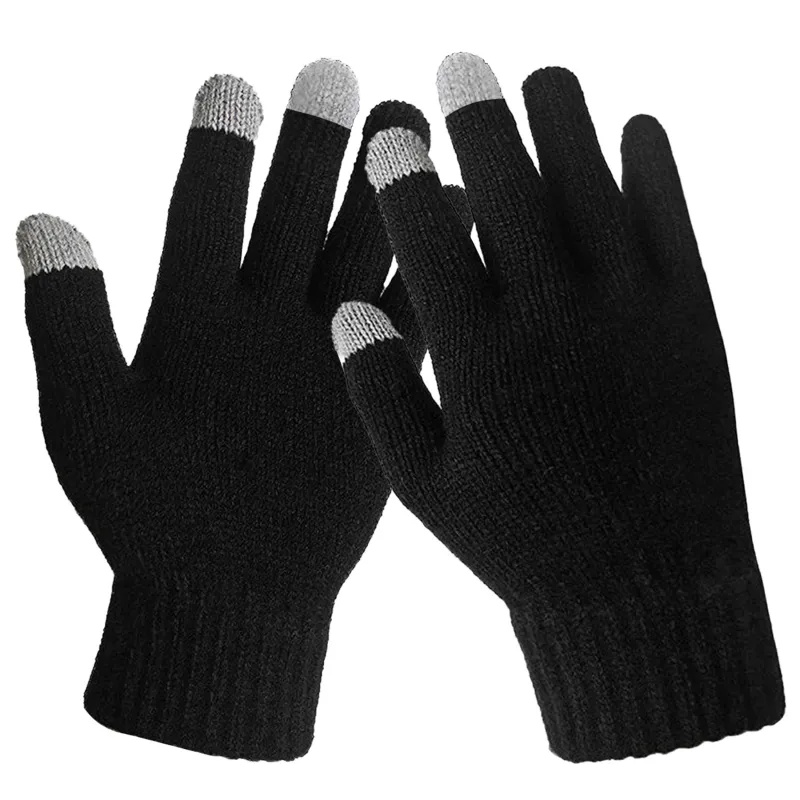 Fresh Fab Finds Unisex Touch Screen Gloves Full Finger Winter Warm Knitted Gloves For Warmth Running Cycling Camping Hiking sold by Zulily