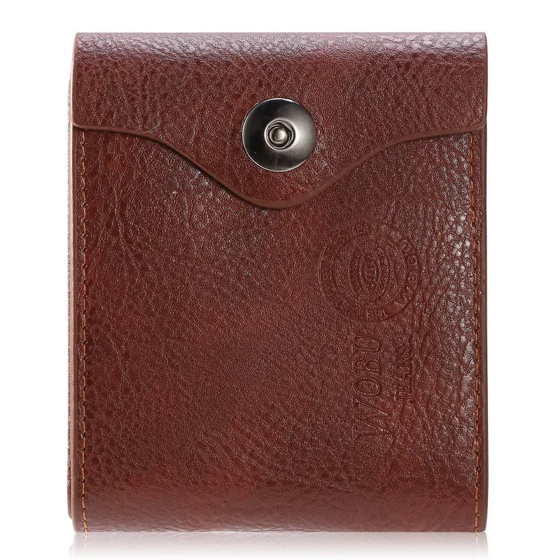 Fresh Fab Finds Men’s Wallet PU Leather Bifold Purse Slim RFID Blocking Card Holder Cases w/ 2 ID Window Coin Pocket sold by Zulily