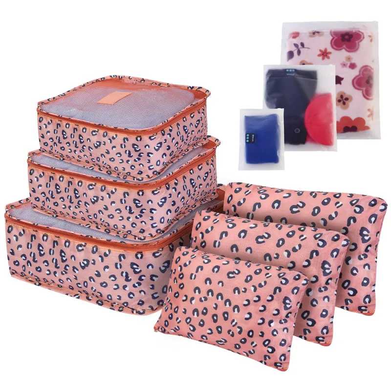 Fresh Fab Finds 9Pcs Clothes Storage Bags Water-Resistant Travel Luggage Organizer Clothing Packing Cubes for Blouse Hosiery Stocking Underwear sold by Zulily
