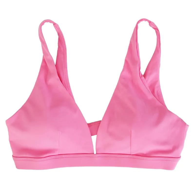 Fresh Fab Finds Women Deep V-Neck Sports Bra, U-Back, Removable Pads, Low Impact sold by Zulily