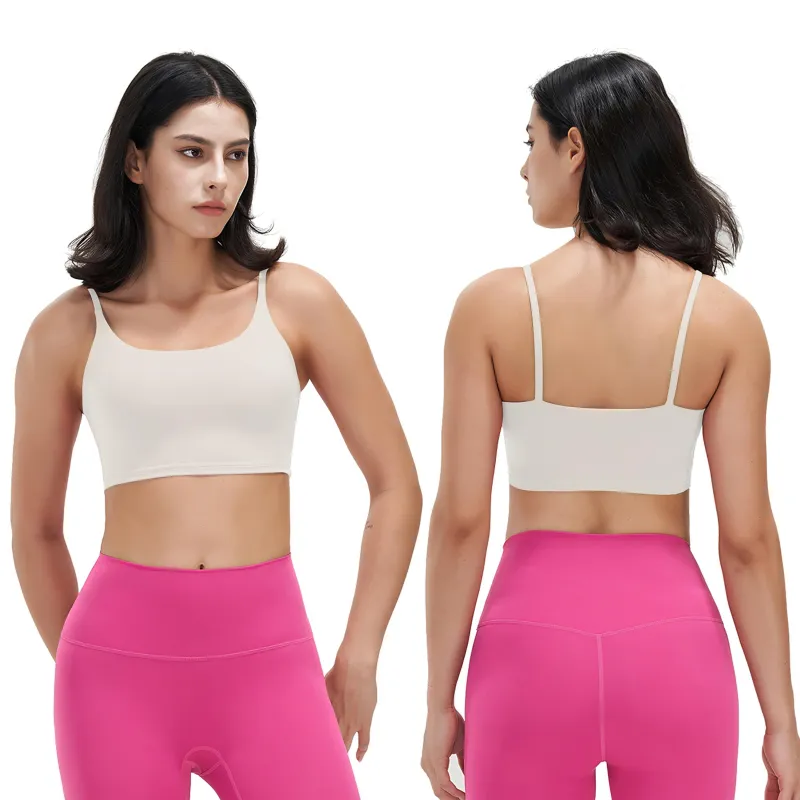Fresh Fab Finds Women Strap Sports Bra, Square Neck, Removable Pads, Low Impact sold by Zulily