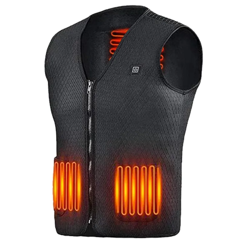 Fresh Fab Finds Heat Jacket Vest 3 Heating Gear Adjustable USB Heated Vest Warm Heat Coat Vest w/ 5 Heating Zones For Men Women Winter Outdoor Activity sold by Zulily