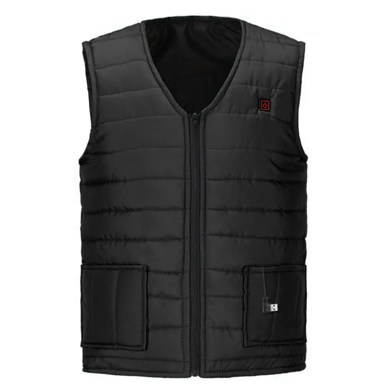 Fresh Fab Finds Heat Jacket Vest 3 Heating Gear Adjustable USB Heated Vest Warm Heat Coat Vest w/ 5 Heating Pads For Men Women Winter Outdoor Activity sold by Zulily