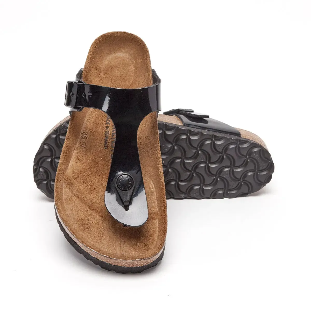 Birkenstock Gizeh Birko-Flor Patent Sandals sold by Zulily product image thumbnail 4