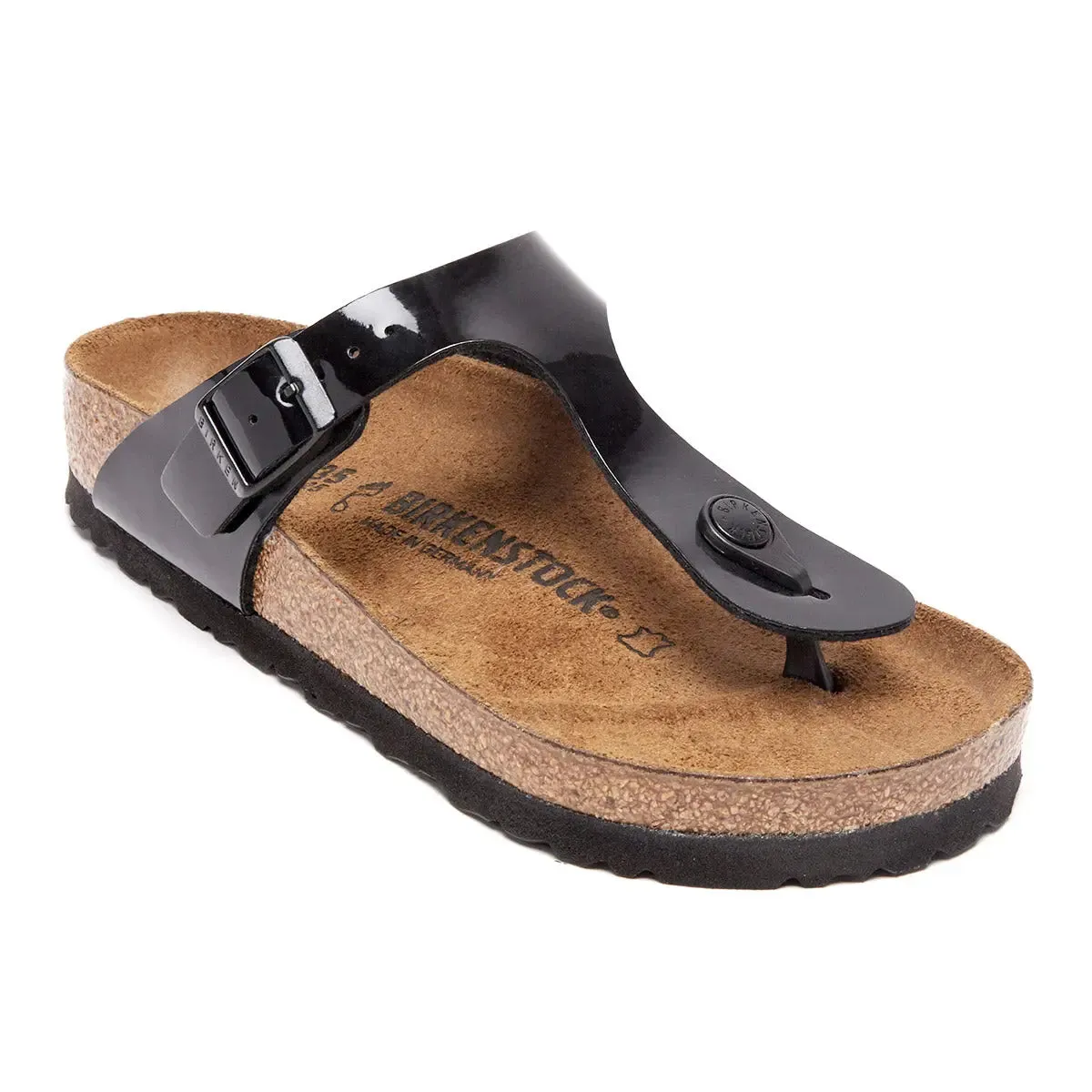 Birkenstock Gizeh Birko-Flor Patent Sandals sold by Zulily