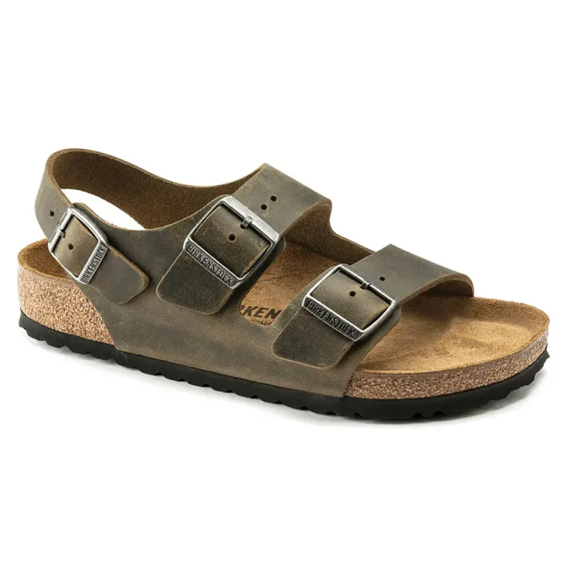 Birkenstock Milano Oiled Leather Sandals sold by Zulily