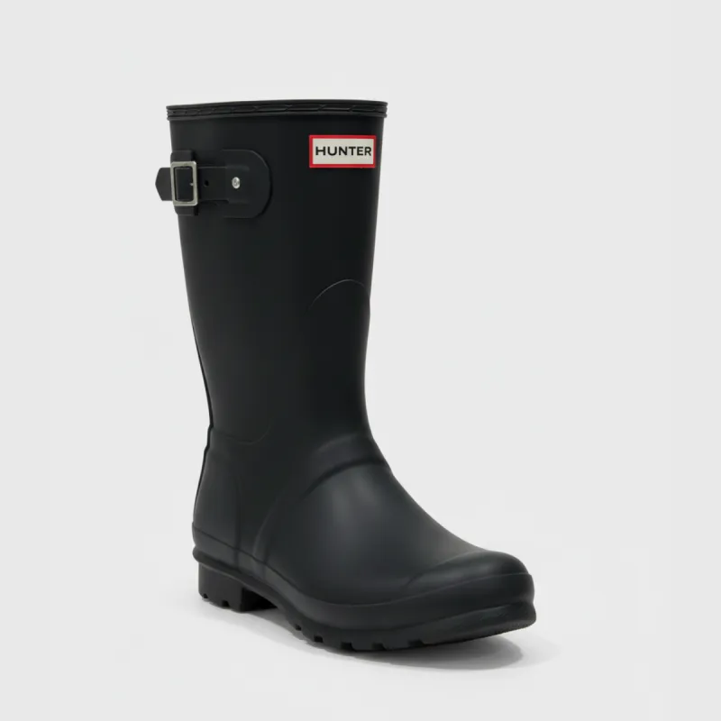 Hunter Women's Original Short Back Adjustable Rain Boots Waterproof Rubber Wellies sold by Zulily