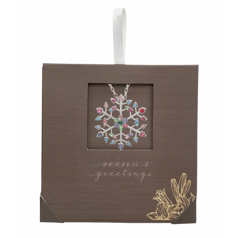 Silver Snowflake Multi Swarovski Crystal Necklace By callura sold by Zulily