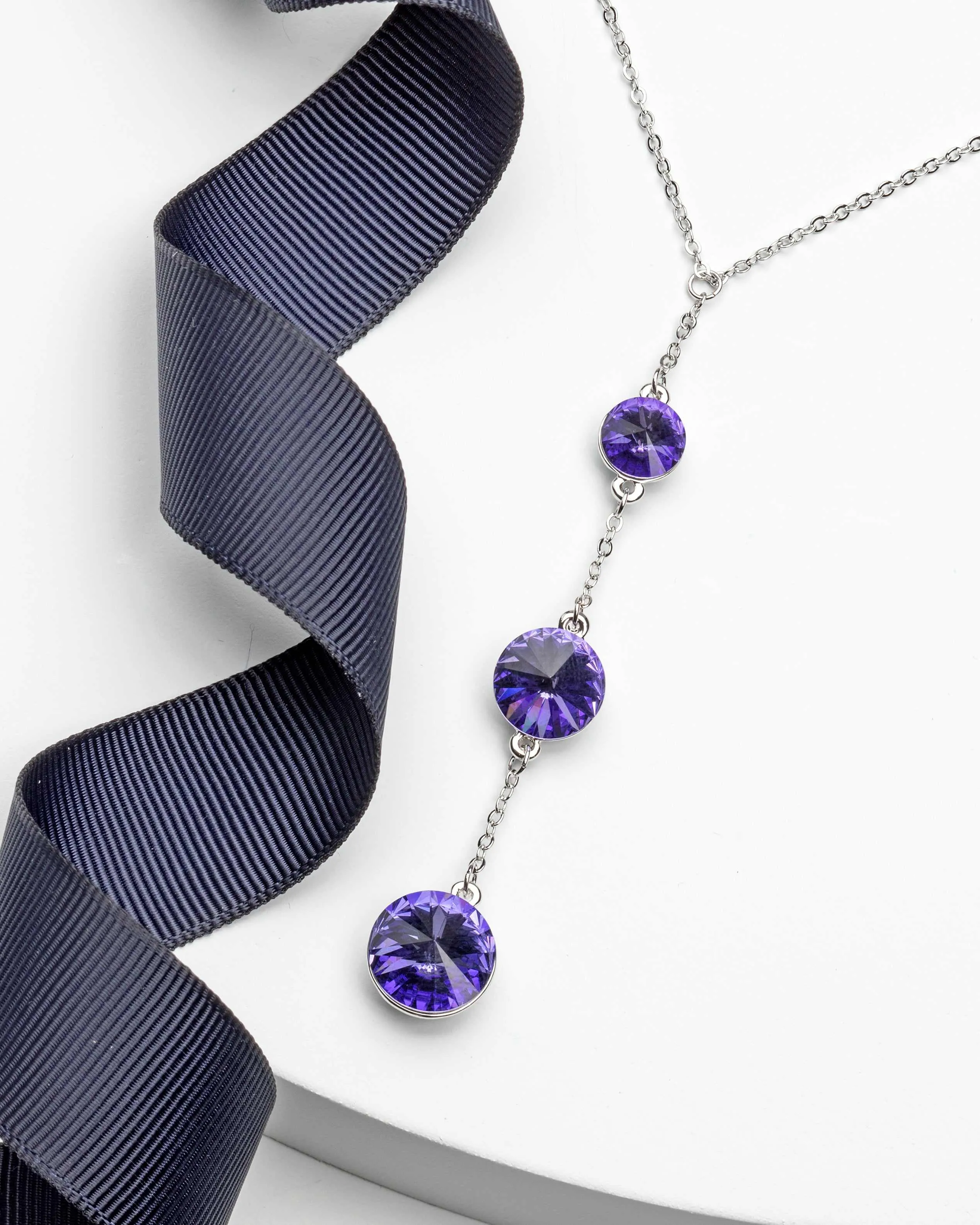 3 Rivoli Crystal Graduated Necklace made with Swarovski sold by Zulily product image thumbnail 4