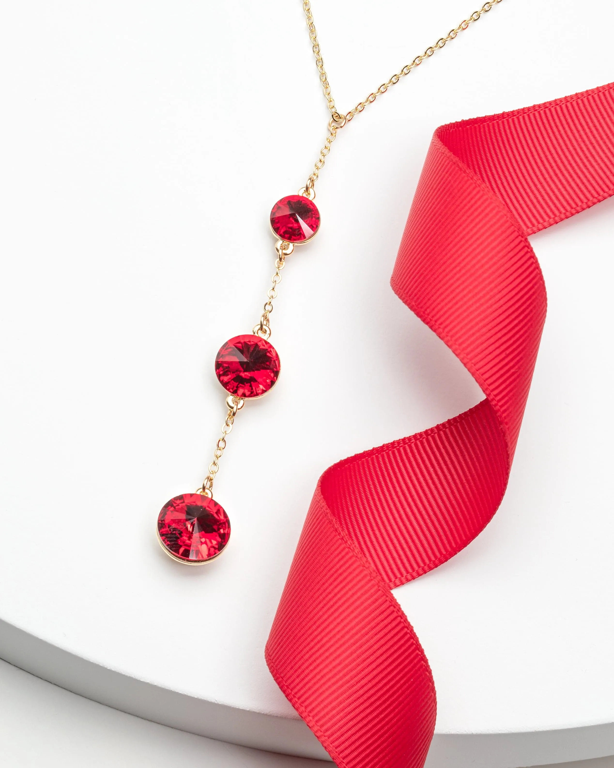 3 Rivoli Crystal Graduated Necklace made with Swarovski sold by Zulily product image thumbnail 5