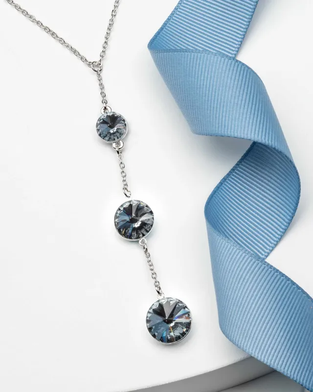 3 Rivoli Crystal Graduated Necklace made with Swarovski by callura sold by Zulily