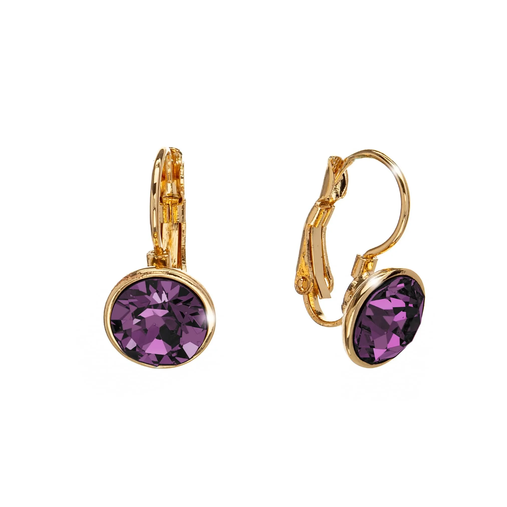 Classic Leverback Earrings with Sparkling Swarovski Crystals sold by Zulily product image thumbnail 5