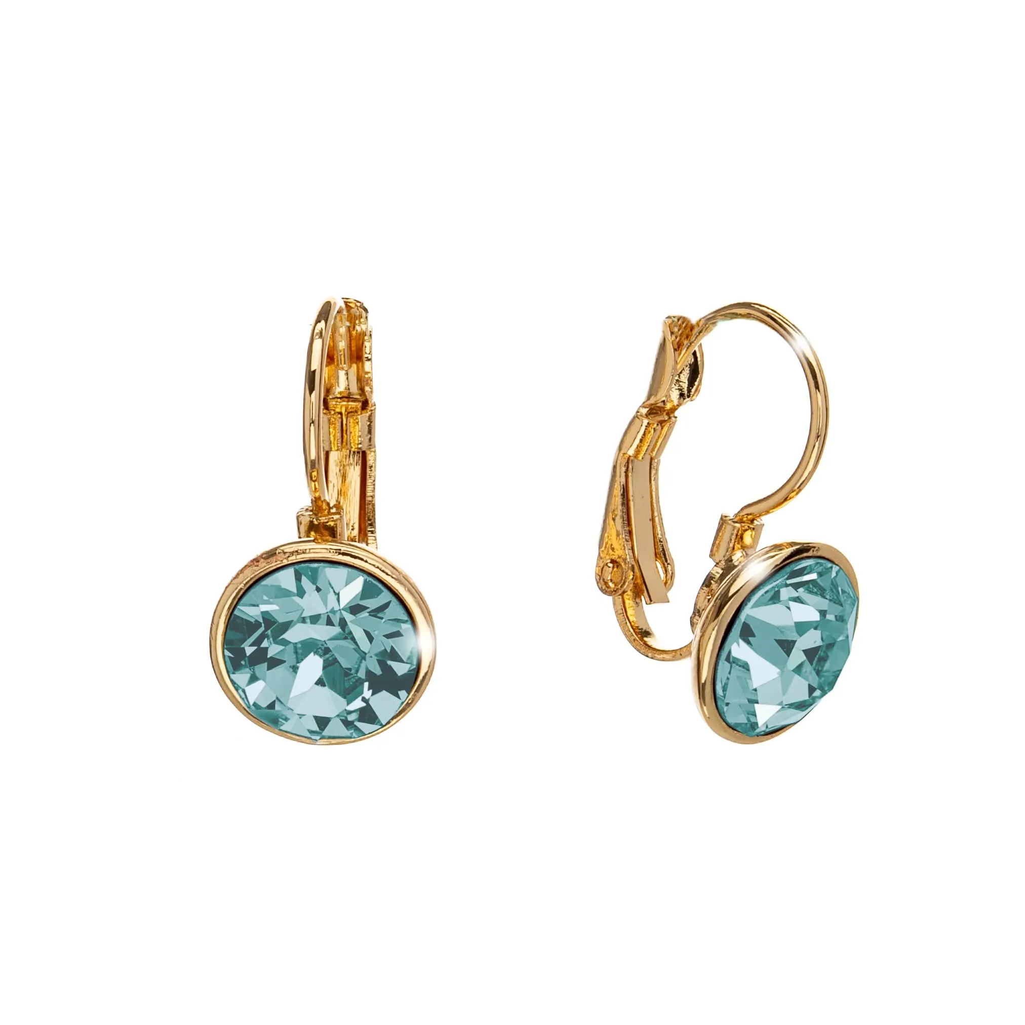 Classic Leverback Earrings with Sparkling Swarovski Crystals sold by Zulily product image thumbnail 3