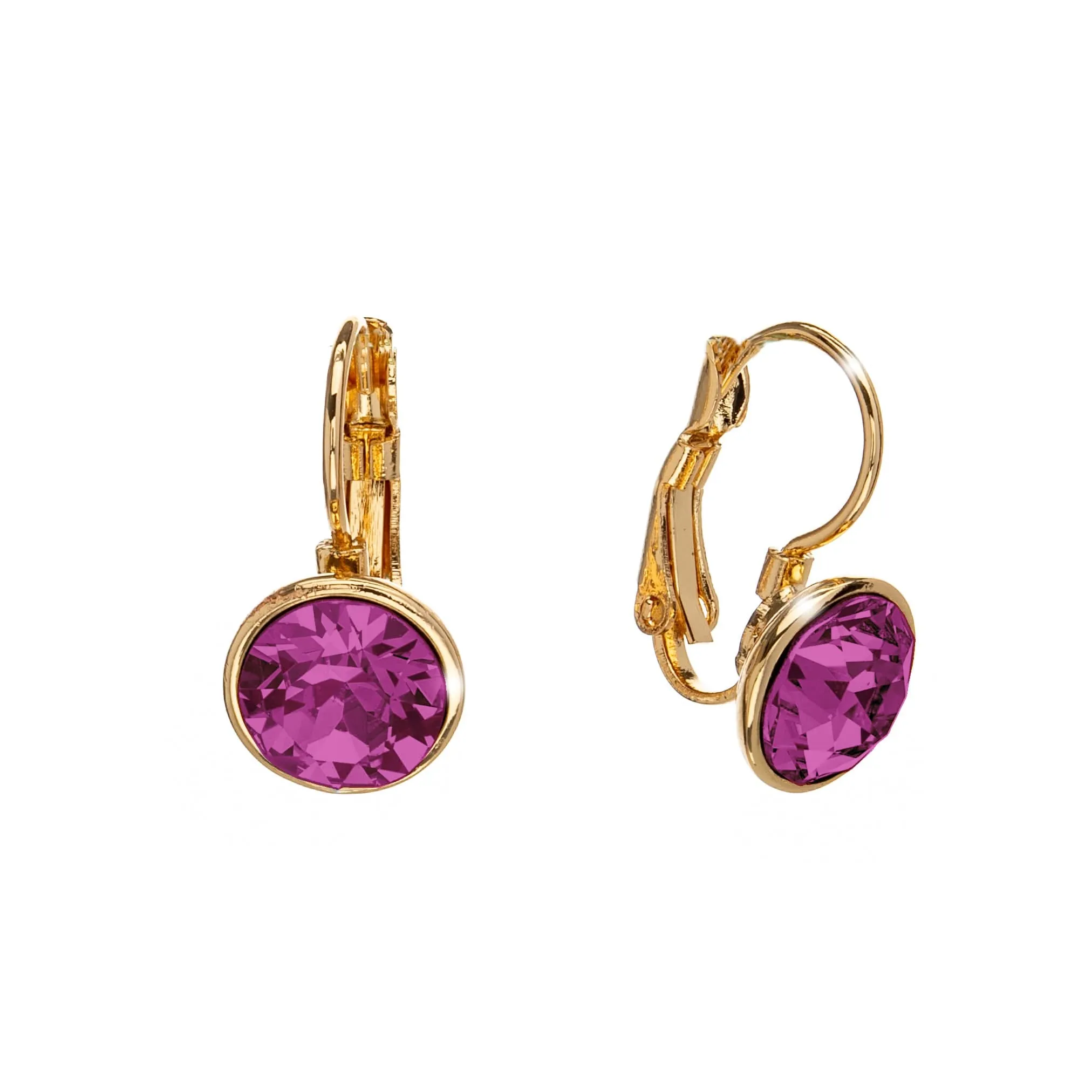 Classic Leverback Earrings with Sparkling Swarovski Crystals sold by Zulily product image thumbnail 4