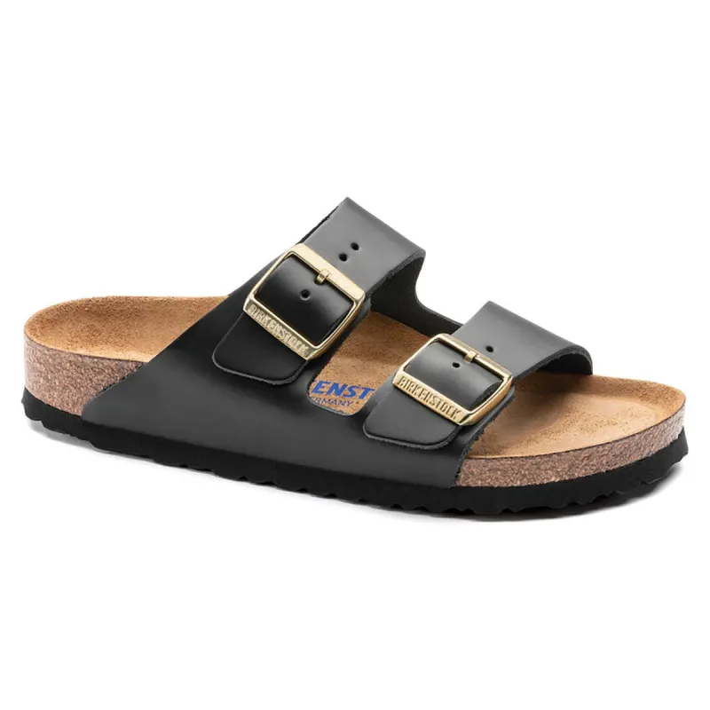 Birkenstock Women's Arizona Soft Footbed Natural Leather Sandals sold by Zulily