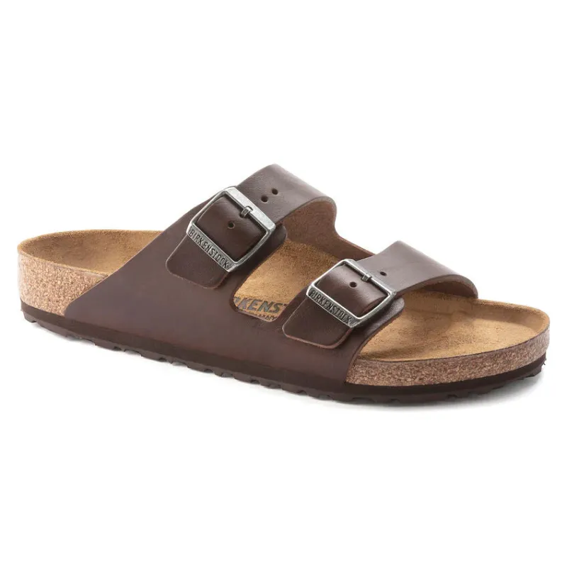 Birkenstock Arizona Grip Leather Vintage Wood Roast Sandals sold by Zulily