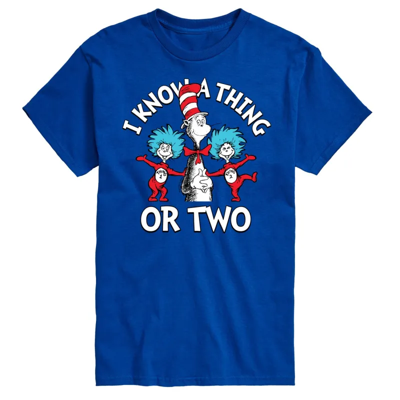 Dr. Seuss - I Know A Thing Or Two - Men's Short Sleeve Graphic T-Shirt sold by Zulily