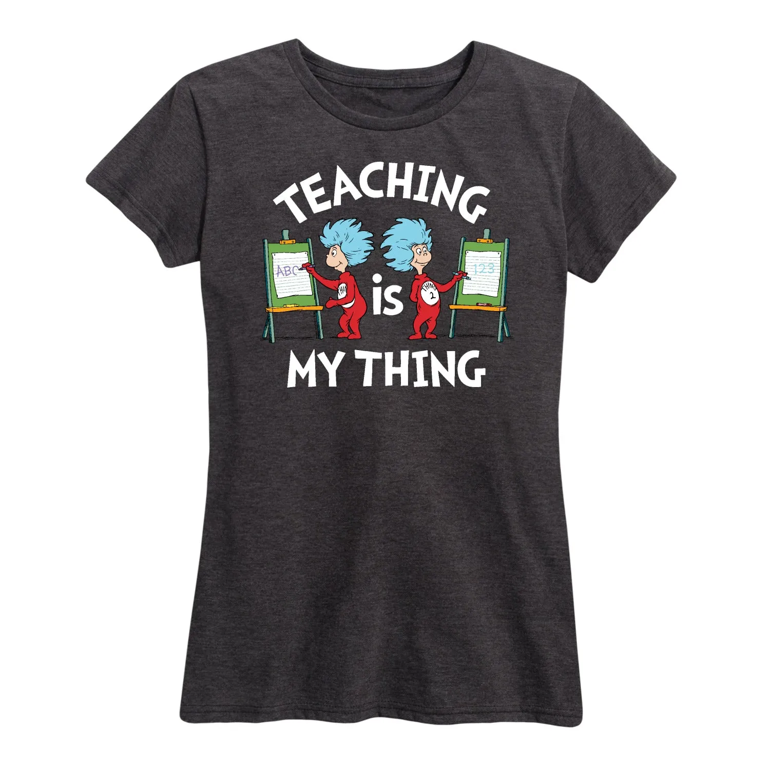 Dr. Seuss - Teaching Is My Thing - Women's Short Sleeve Graphic T-Shirt sold by Zulily product image thumbnail 4