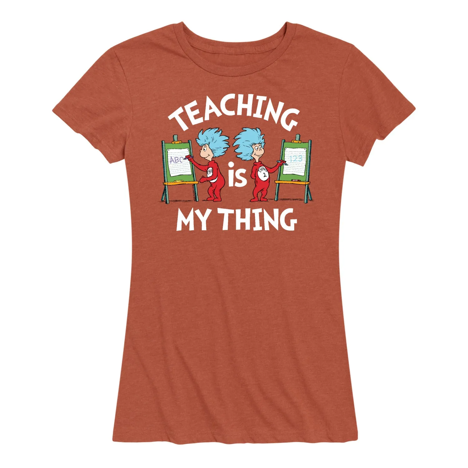 Dr. Seuss - Teaching Is My Thing - Women's Short Sleeve Graphic T-Shirt sold by Zulily