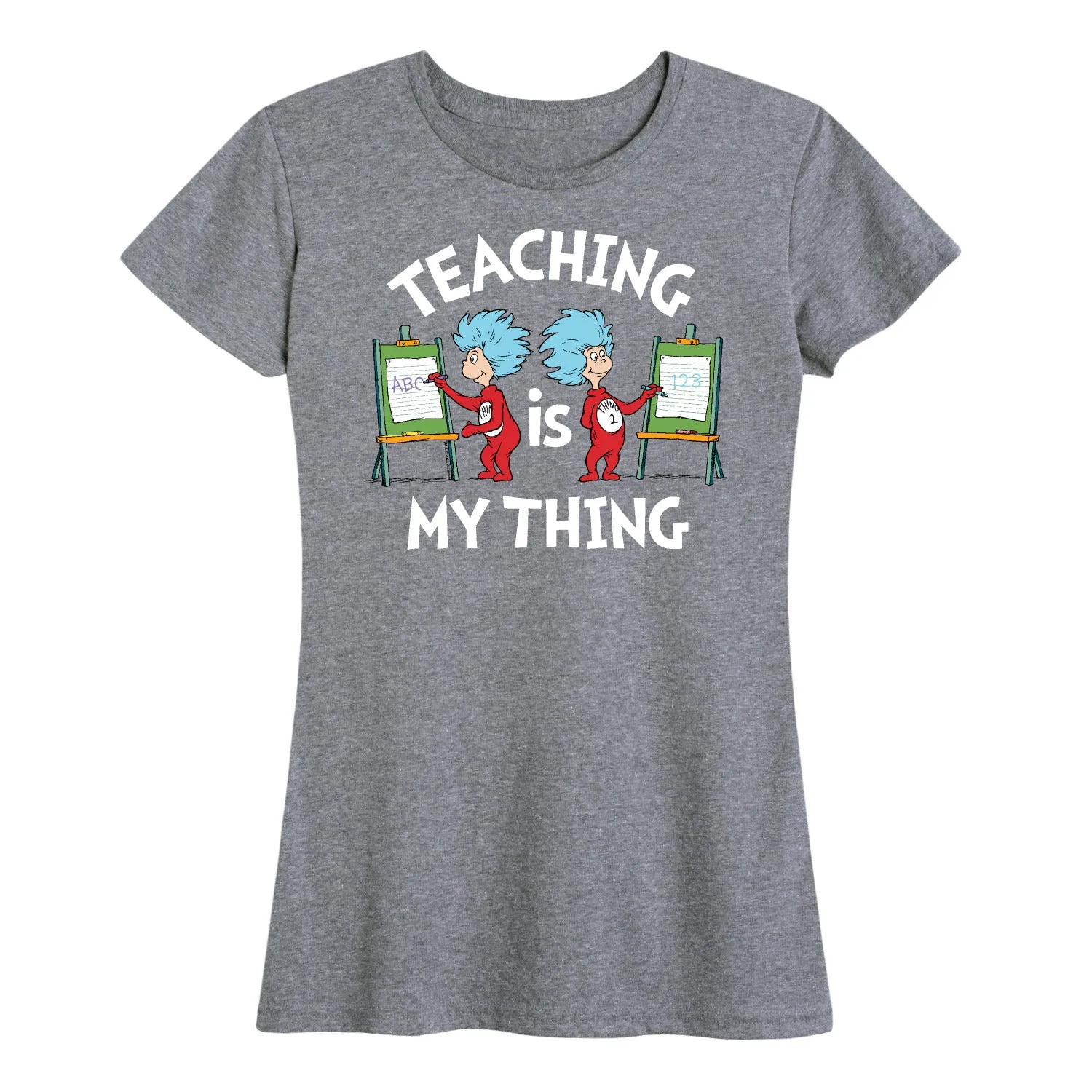 Dr. Seuss - Teaching Is My Thing - Women's Short Sleeve Graphic T-Shirt sold by Zulily product image thumbnail 5