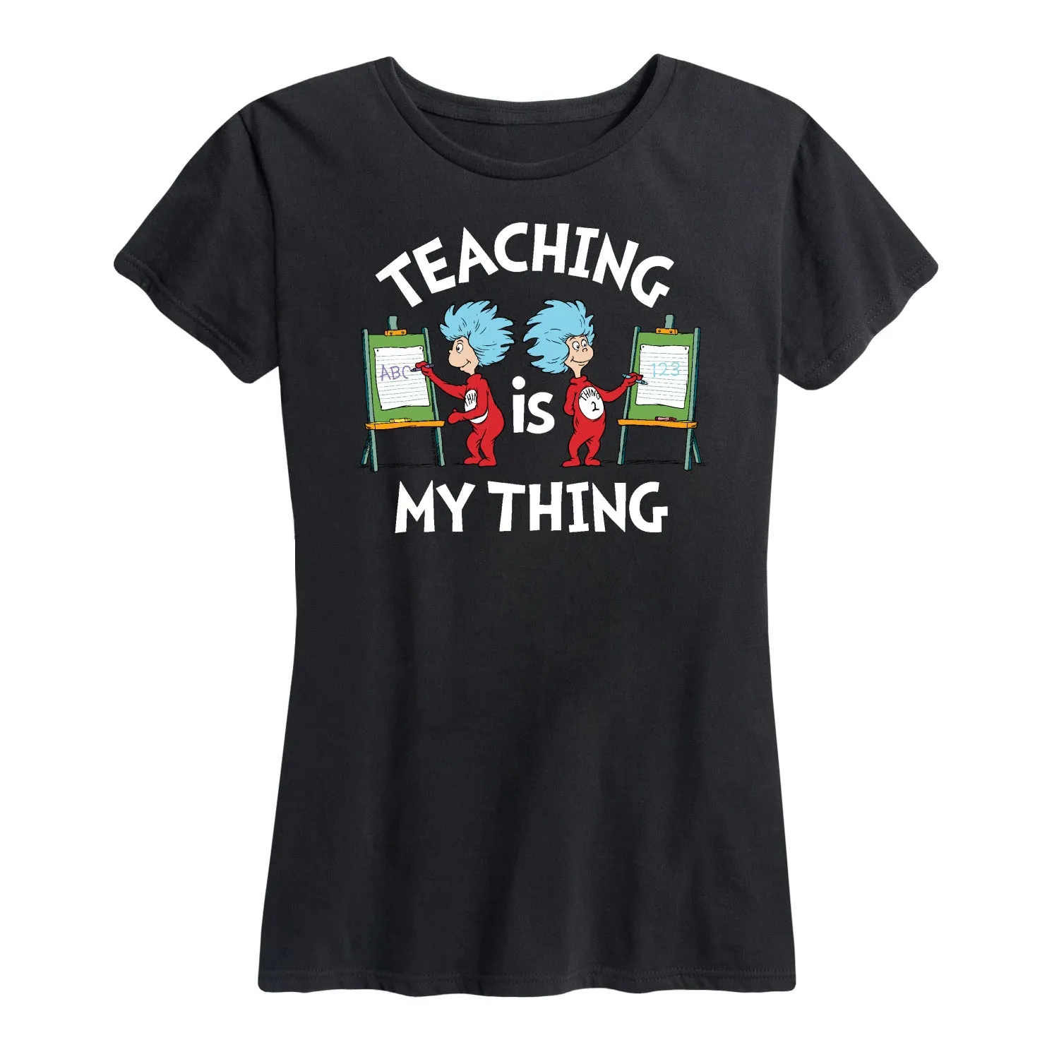 Dr. Seuss - Teaching Is My Thing - Women's Short Sleeve Graphic T-Shirt sold by Zulily product image thumbnail 2