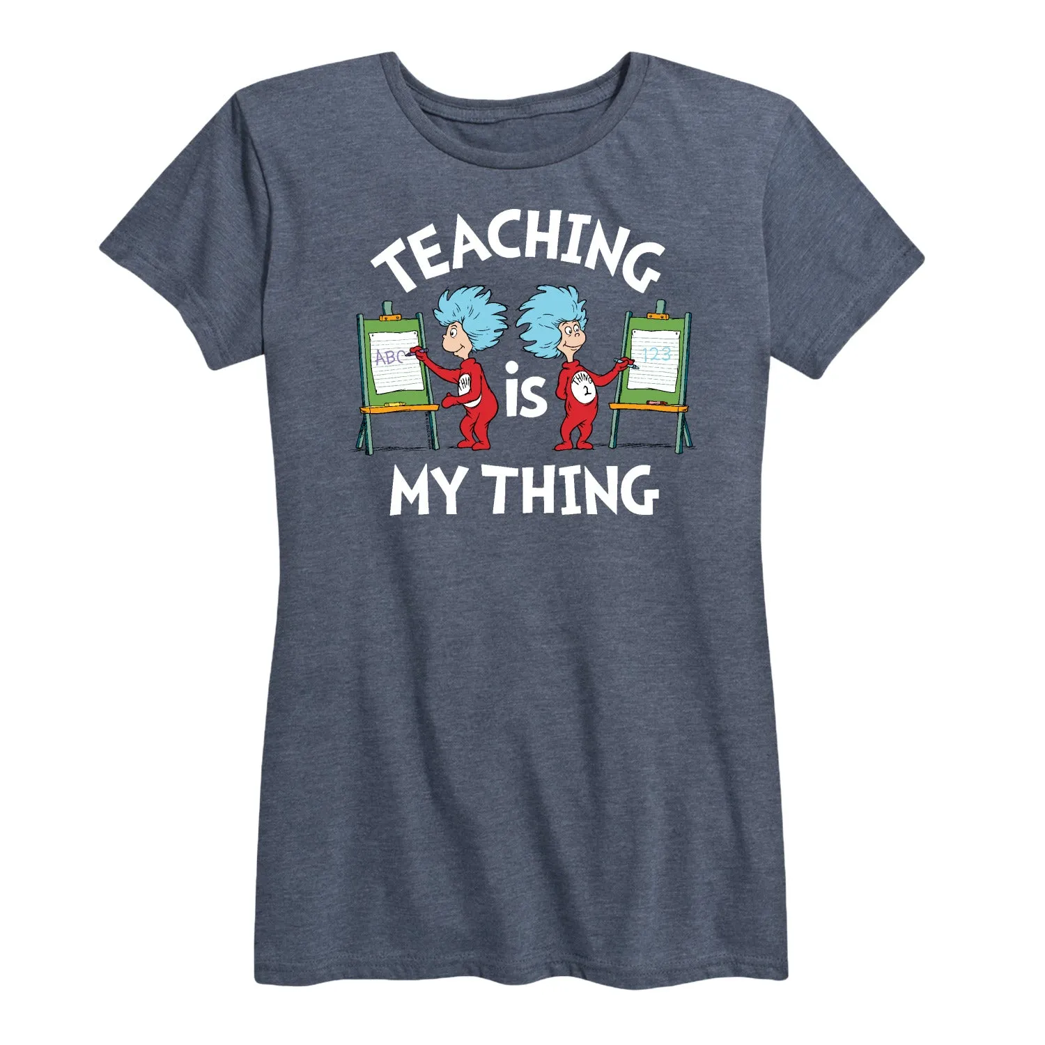 Dr. Seuss - Teaching Is My Thing - Women's Short Sleeve Graphic T-Shirt sold by Zulily product image thumbnail 3