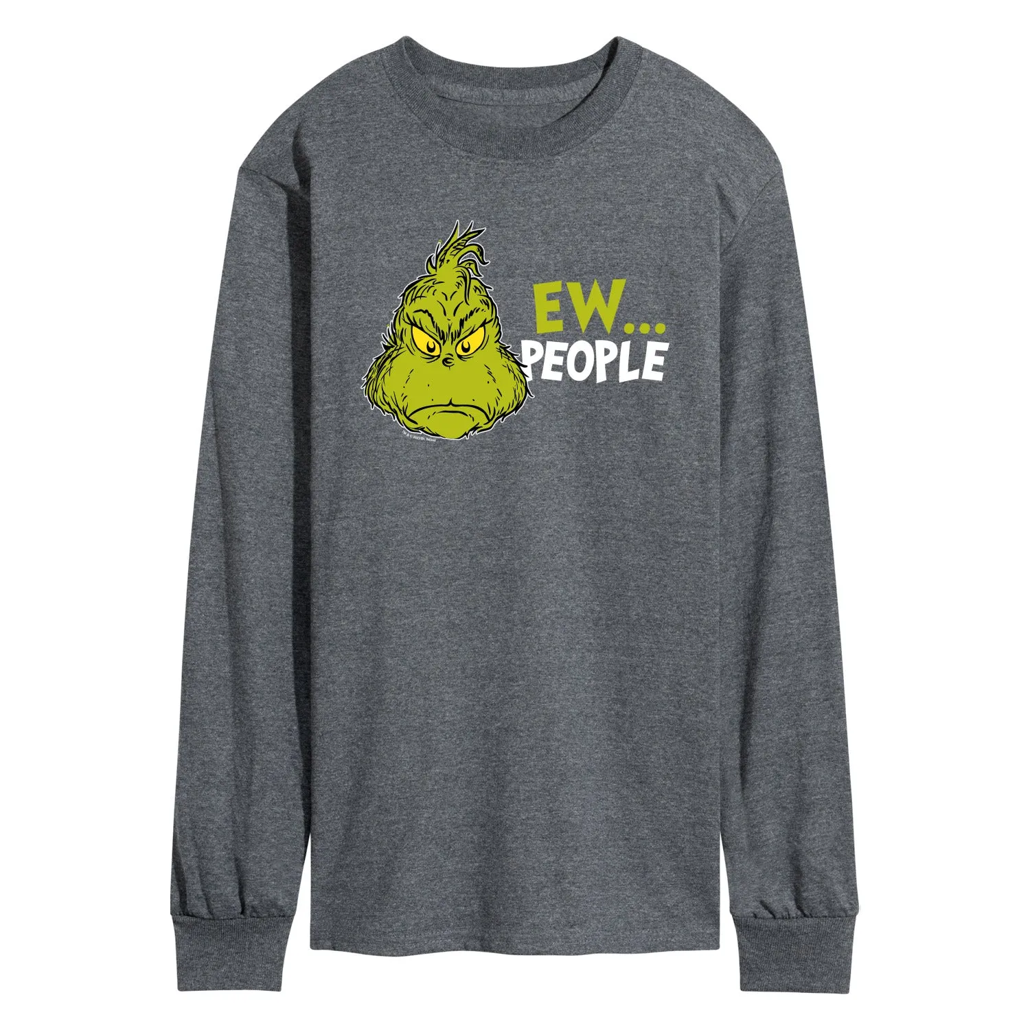 Dr. Seuss The Grinch - Christmas - Ew People. - Men's Long Sleeve T-Shirt sold by Zulily product image thumbnail 3