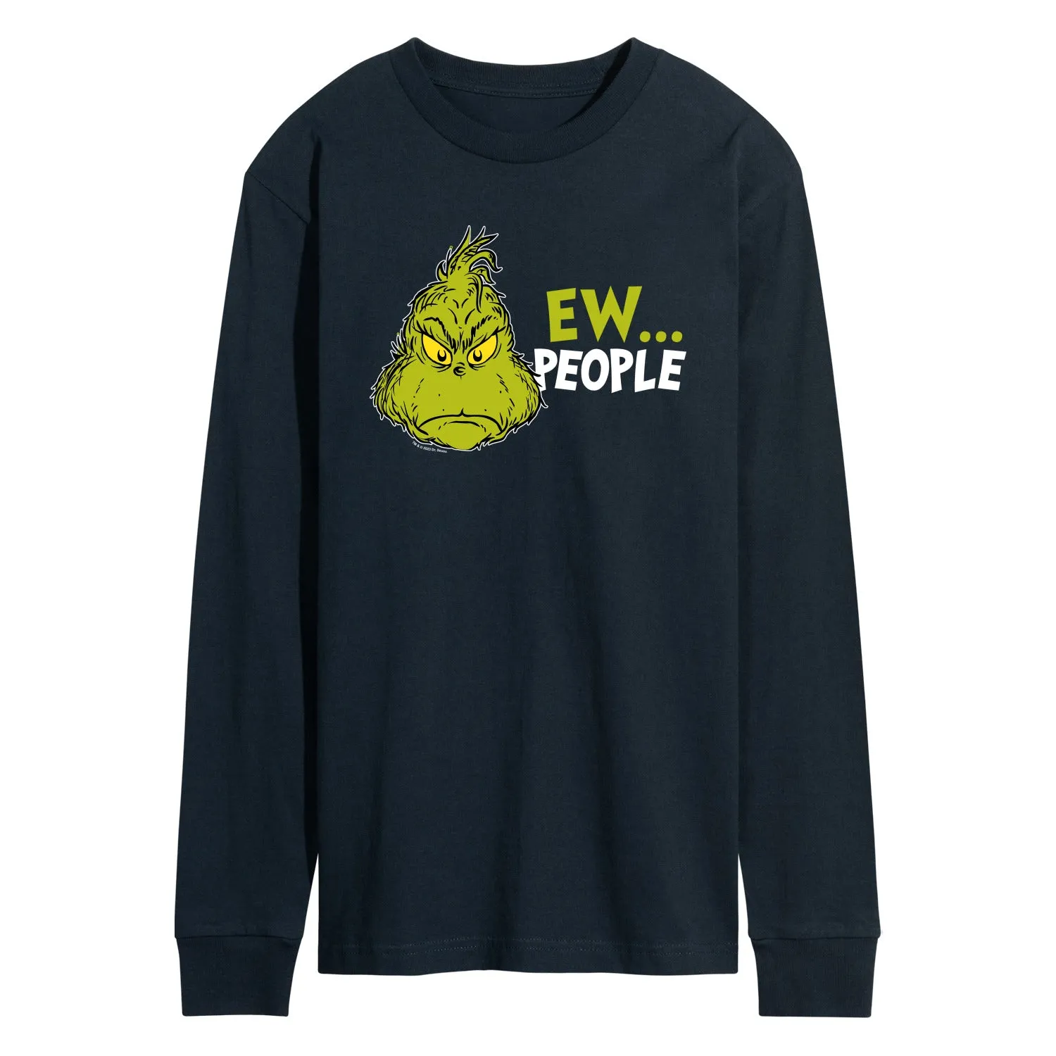 Dr. Seuss The Grinch - Christmas - Ew People. - Men's Long Sleeve T-Shirt sold by Zulily product image thumbnail 4