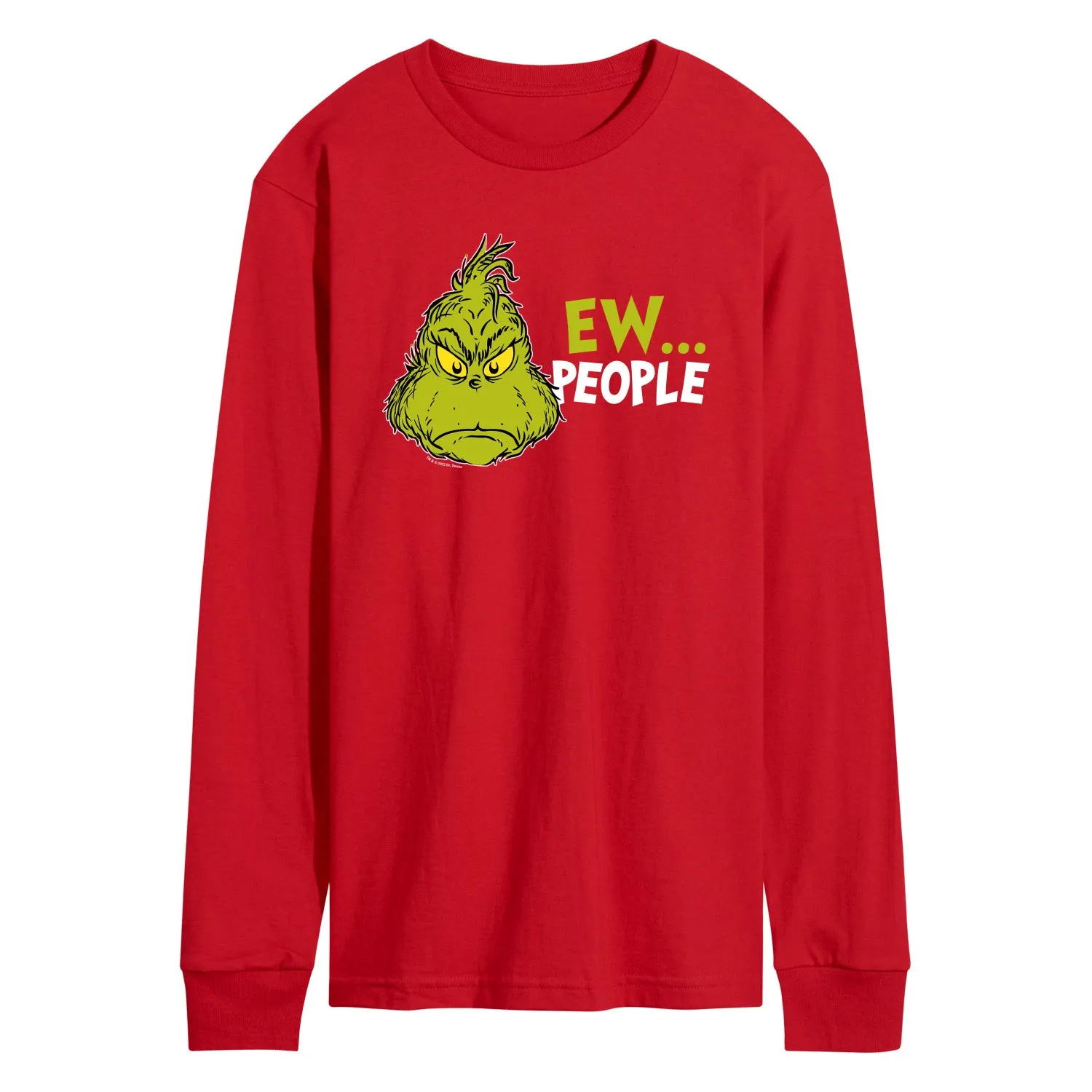 Dr. Seuss The Grinch - Christmas - Ew People. - Men's Long Sleeve T-Shirt sold by Zulily product image thumbnail 5