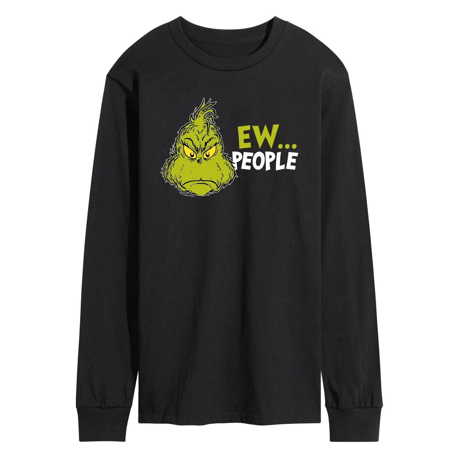 Dr. Seuss The Grinch - Christmas - Ew People. - Men's Long Sleeve T-Shirt sold by Zulily product image thumbnail 2