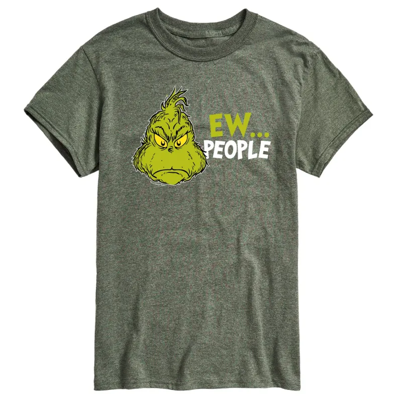 Dr. Seuss The Grinch - Christmas - Ew People. - Men's Short Sleeve Graphic T-Shirt sold by Zulily