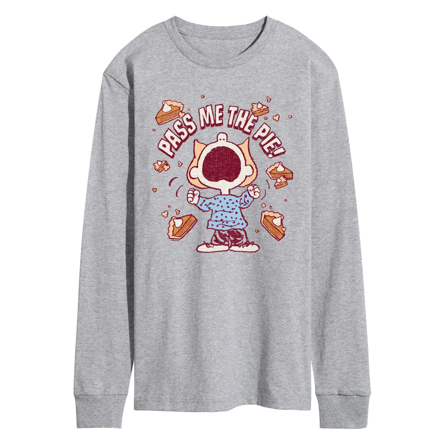 Peanuts - Pass The Pie - Men's Long Sleeve Graphic T-Shirt sold by Zulily product image thumbnail 2
