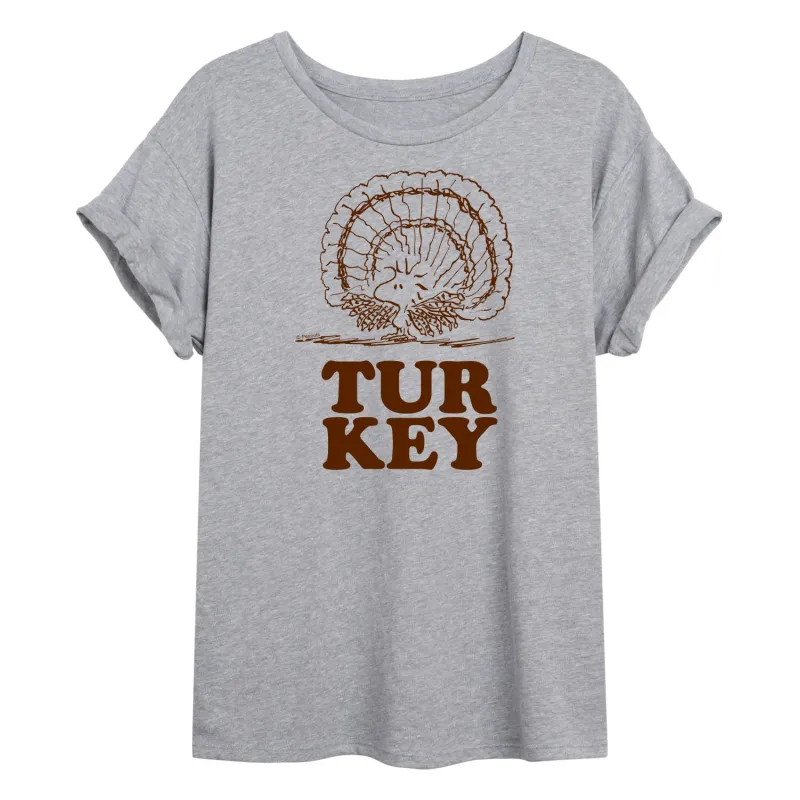Peanuts - Woodstock Turkey - Women's Oversized T-Shirt sold by Zulily